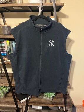 Men's Dunbrooke Navy New York Yankees Houston Full-Zip Vest Size 3XL